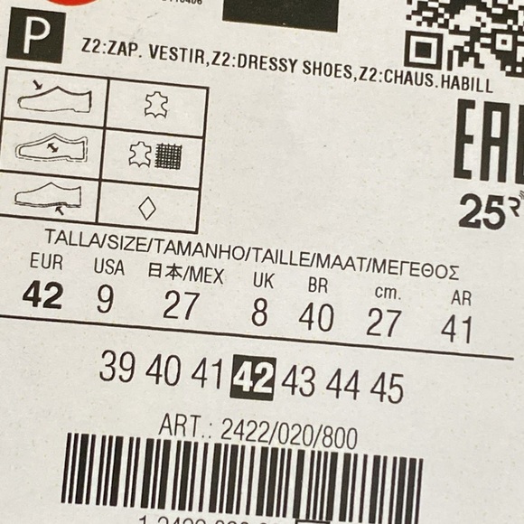 NWT. Zara Black Leather Chunky Lace-Up Derby Shoes. Size 9. - Picture 8 of 8